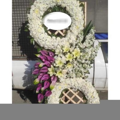 تاج گل پایه دار و ایستاده برای مسجد جامع خیابان پیروزی 600