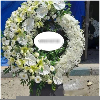 تاج گل دو طبقه برای مراسم ختم در مسجد امام جعفر صادق میدان فلسطین 630