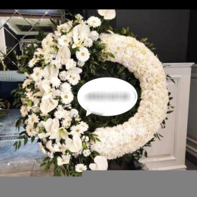 تاج گل دو طبقه برای مراسم ترحیم در مسجد امام حسین خیابان جمهوری 620