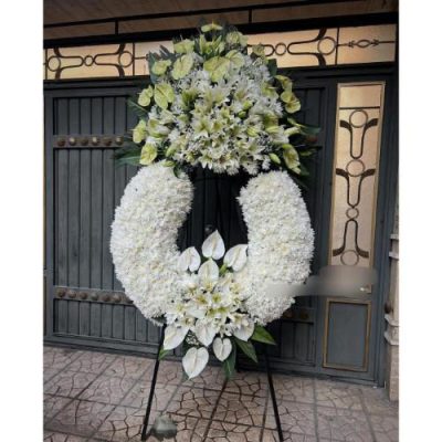 جام گل چهار طبقه برای مراسم ترحیم در مسجد امام رضا نارمک 291