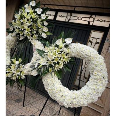 جام گل دو طبقه برای افتتاحیه فروشگاه در خیابان مطهری 244