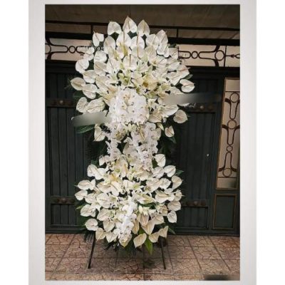 تاج گل تسلیت برای مسجد امام حسین خیابان جمهوری 351