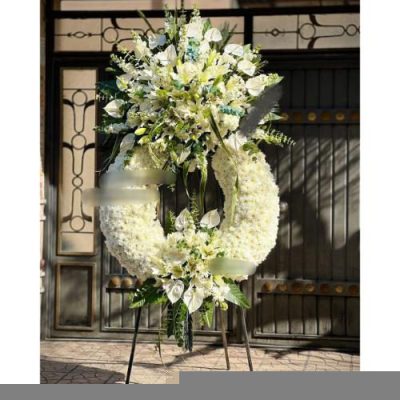 تاج گل دو طبقه برای مراسم ختم در مسجد امام جعفر صادق میدان ولیعصر 651