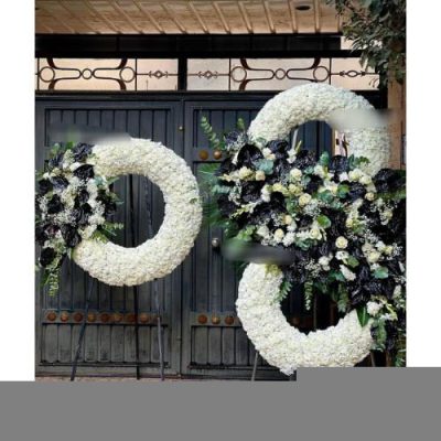 تاج گل دو طبقه برای مراسم ترحیم در مسجد امام حسن خیابان پیروزی 635