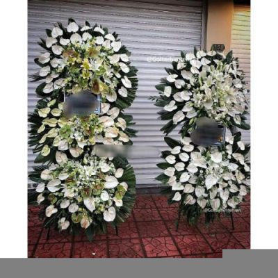 تاج گل دو طبقه برای مراسم ختم در مسجد امام جعفر صادق خیابان جمهوری 702