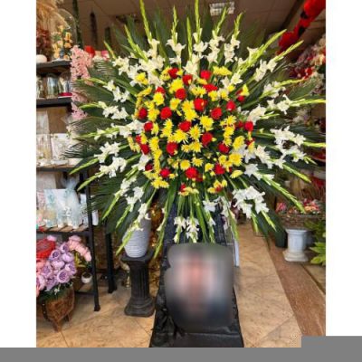 تاج گل دو طبقه برای مراسم ختم در مسجد امام جعفر صادق خیابان قلهک 842