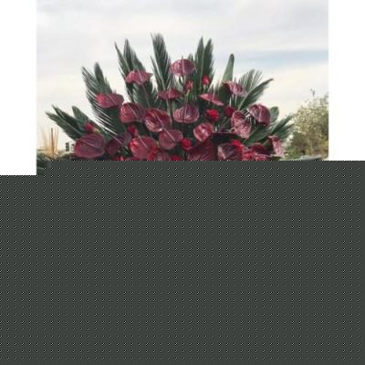 تاج گل پایه دار و ایستاده در حسینیه امام جعفر صادق میدان فردوسی 700