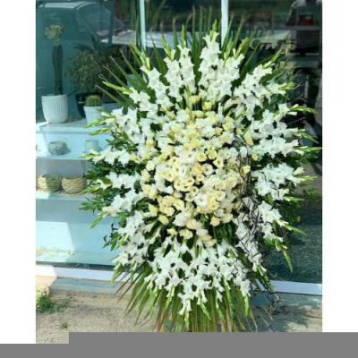 تاج گل یک طبقه برای مراسم یادبود در مسجد امام حسین خیابان جردن 863