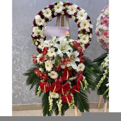 تاج گل برای نمایشگاه سبک زندگی و سلامتی 1391