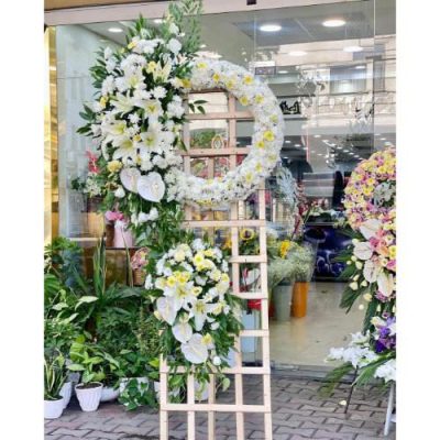 تاج گل برای نمایشگاه صنایع غذایی و نوشیدنی‌ها 1387