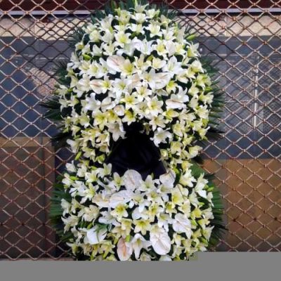 تاج گل پایه دار و ایستاده در حسینیه امام رضا میدان فلسطین 860