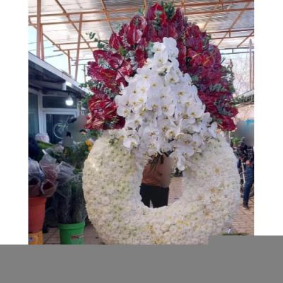 تاج گل تسلیت در مسجد جامع میدان هفت تیر 743