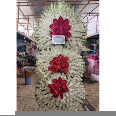 تاج گل دو طبقه برای مراسم ختم در مسجد امام جعفر صادق خیابان قلهک 738