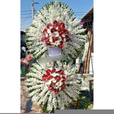 تاج گل یک طبقه برای مراسم یادبود در مسجد امام حسین خیابان فرمانیه 779
