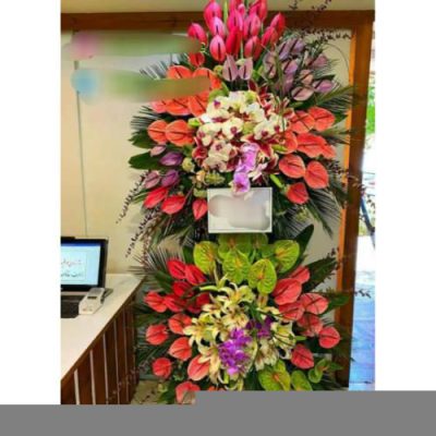 تاج گل برای نمایشگاه آرایشی و زیبایی 1086