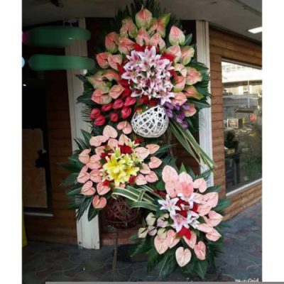 تاج گل برای نمایشگاه چرم و کیف و کفش 1078