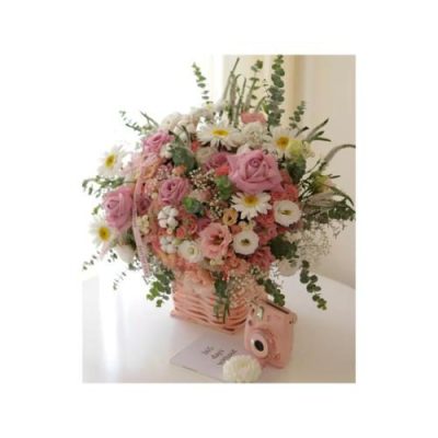 باکس گل با طراحی هنری برای مادر 4182