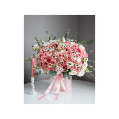 باکس گل کوچک و زیبا برای مادر 4157