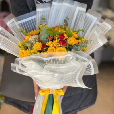 تحویل فوری دسته گل در شرکت قطعات الکترونیکی سامسونگ 2972
