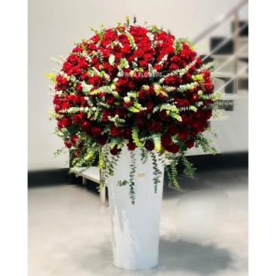 باکس گل و سبد گل ویژه روز ولنتاین 5230