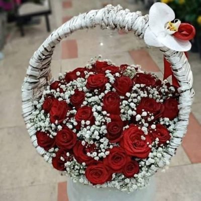 سبد گل متنوع برای دوست خانم در روز زن 4710