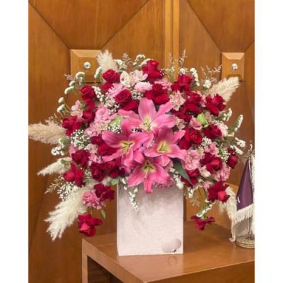 سبد گل رنگی و شاداب برای رئیسم خانم 4294