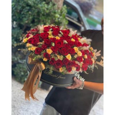 باکس گل رنگارنگ برای مادر شوهر 4289