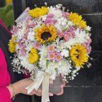 سبد گل طبیعی برای زن دایی عزیز 4285