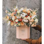سبد گل با گل‌های معطر برای مادر شوهر 4574