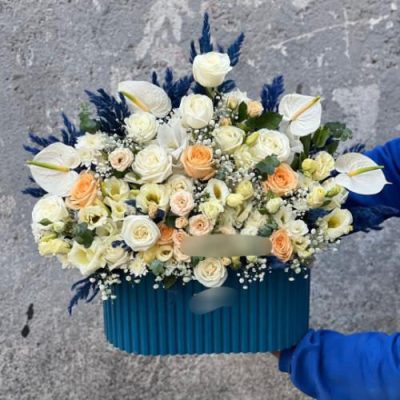 باکس گل پرنده بهشتی برای روز مادر 4579