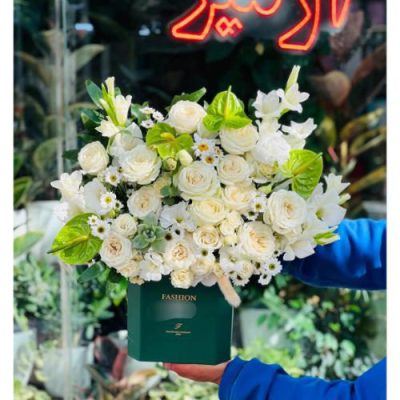 باکس گل بابونه برای روز زن 4580