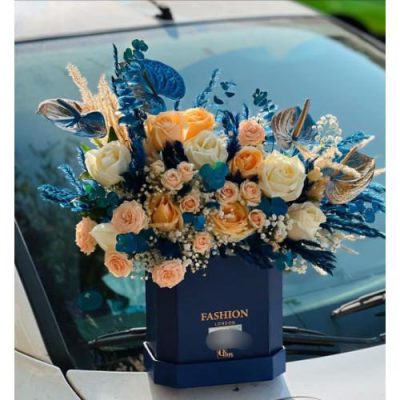 باکس گل ژیپسوفیلا و شیپوری برای روز زن 4591
