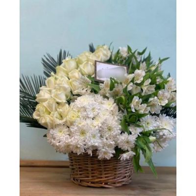 سبد گل ادریسی و استرلیتزیا برای روز زن 4604