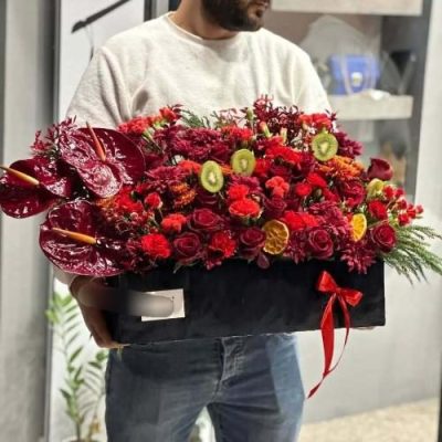 گل شاخه‌ای رز ویژه شب یلدا برای شوهر 5041
