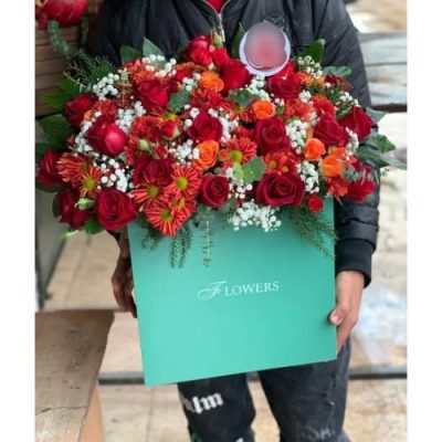 سبد گل معطر برای روز عشق 5194