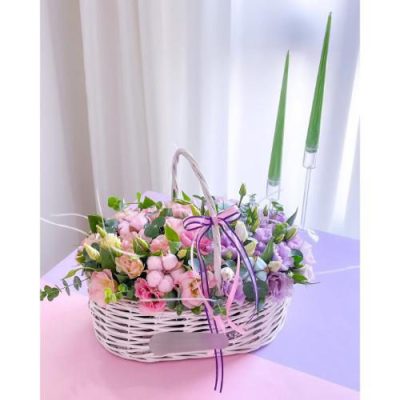 سبد گل طبیعی برای زن دایی در روز زن 4706