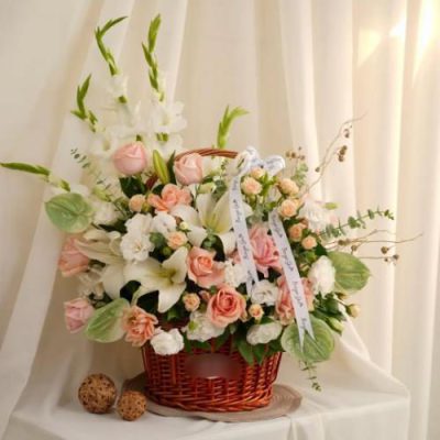 سبد گل پرنده بهشتی برای روز زن 4602