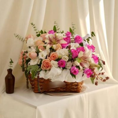 سبد گل هورتانسیا برای روز مادر 4601
