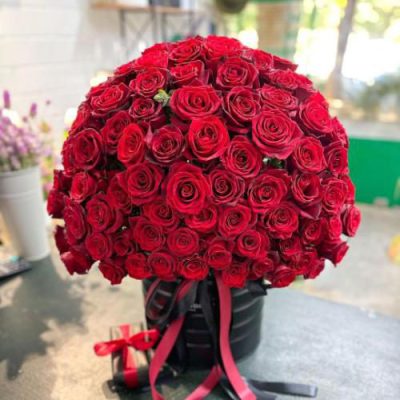 باکس گل طبیعی برای زن عمو در روز مادر 4330