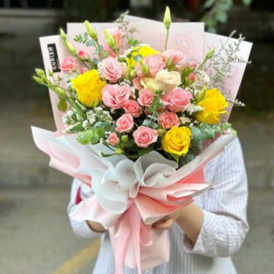 دسته گل رنگی برای مادر بزرگ در روز مادر 4320