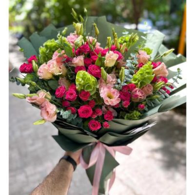 دسته گل رنگارنگ برای همسر گرامی در روز مادر 4332