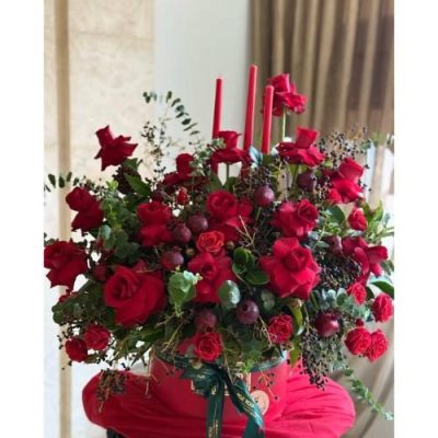 گل شاخه‌ای رز قرمز ویژه شب یلدا 4820
