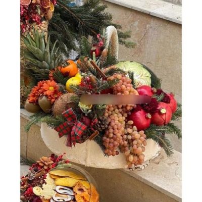 گل رز و گل داودی در باکس شب یلدا 4819