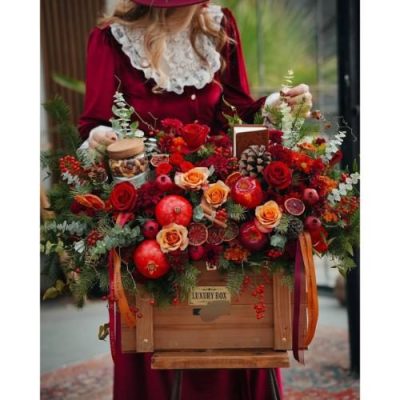 باکس گل نرگس و گل رز برای شب یلدا 4852