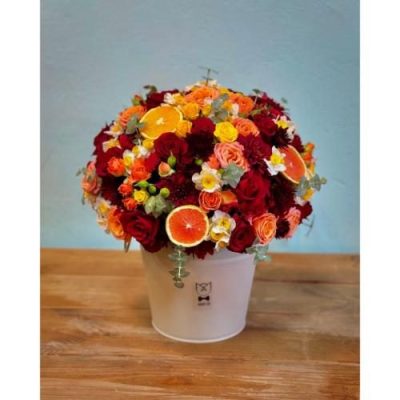 باکس گل شب یلدا برای شوهر مهربان 4881