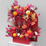 باکس گل شب یلدا با گل رز و گل‌های بهاری 4873
