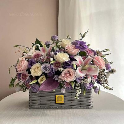 سبد گل اوکالیپتوس برای روز زن 4633