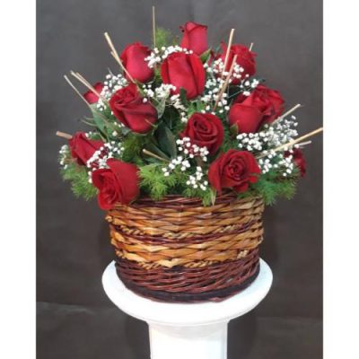 سبد گل بهاری برای همکار خانم در روز زن 4716