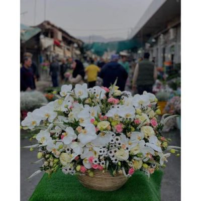 باکس گل طبیعی برای مادر شوهر در روز زن 4357