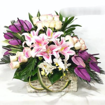 سبد گل ارکیده برای روز 4743